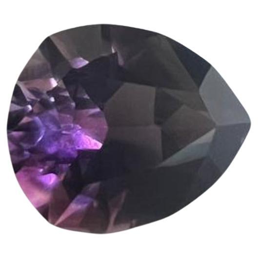 4.55ct Pear Cut Purple Amethyst loose Gemstone 