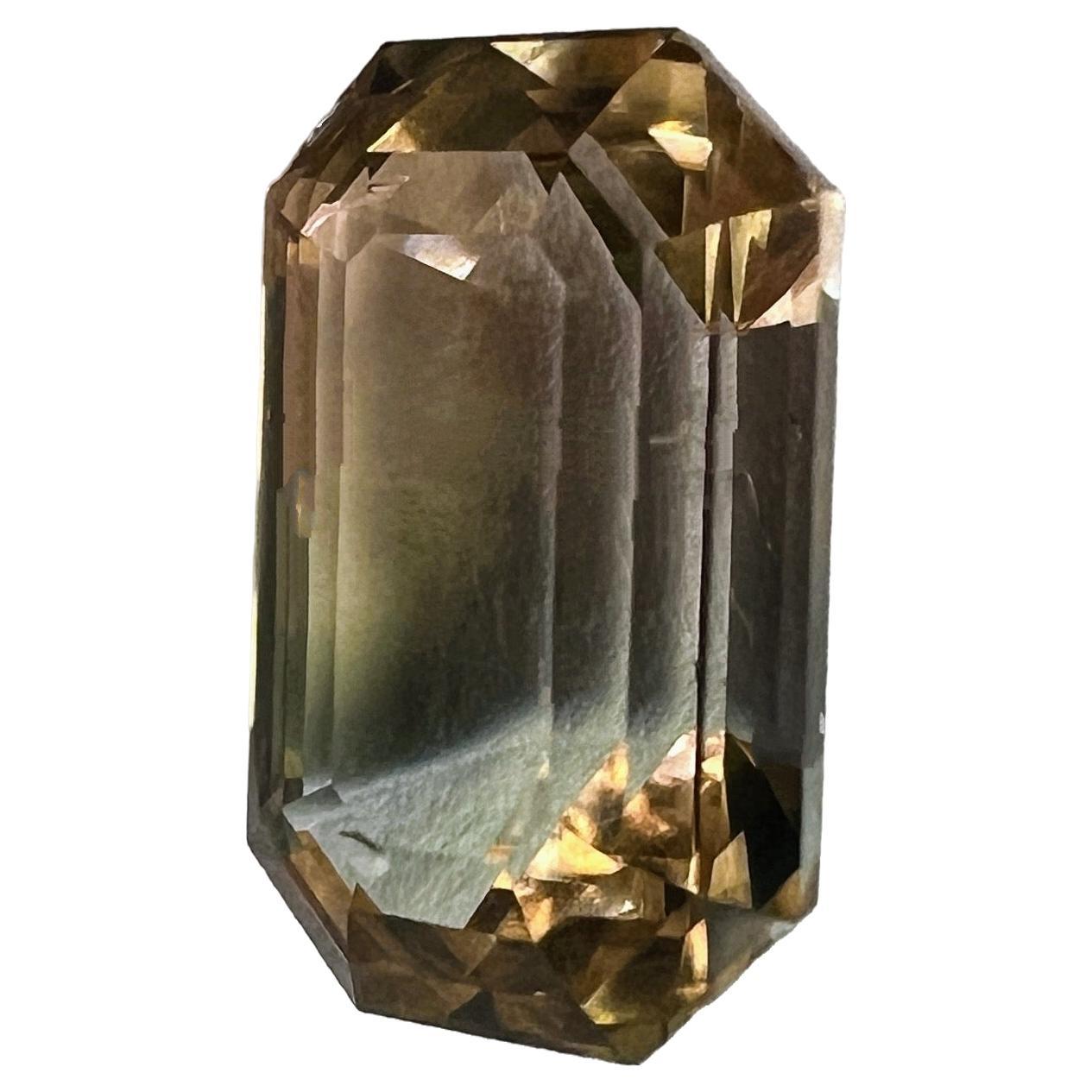 6.09ct  Baguette Cut Natural Bi-color Tourmaline Gemstone In New Condition For Sale In Sheridan, WY