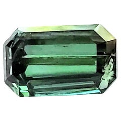 5.41ct Emerald Cut Deep Green Tourmaline