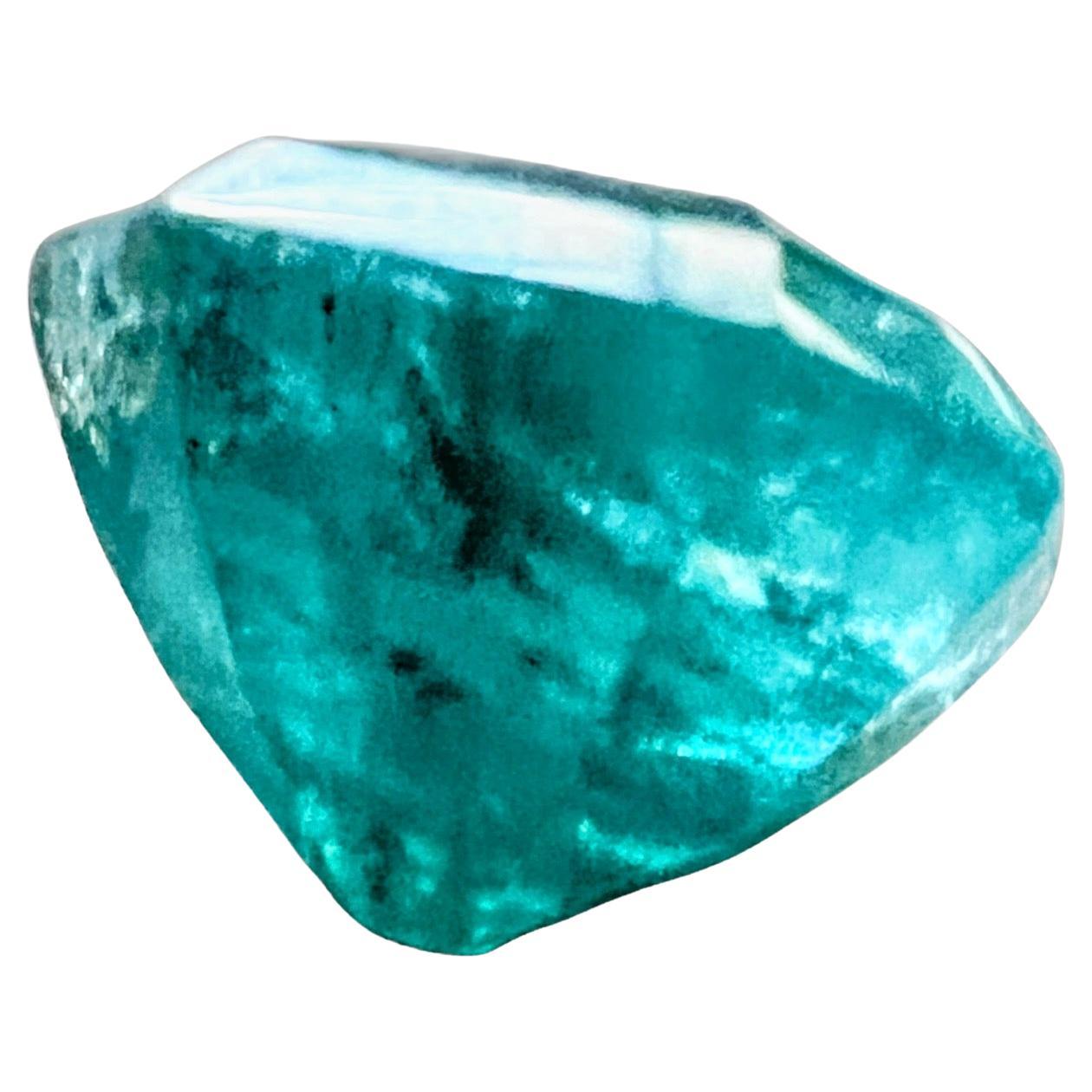 Octagon Cut 4.55ct Octagonal Cut No-Oil Untreated Emerald Gemstone For Sale