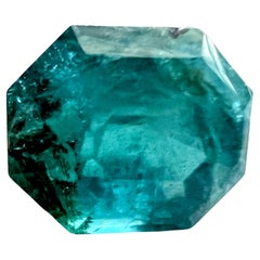 3.28ct Radiant Cut NO-OIL Pierre précieuse EMERALD non traitée