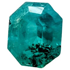 3.28ct Radiant Cut No-Oil Untreated Emerald Gemstone