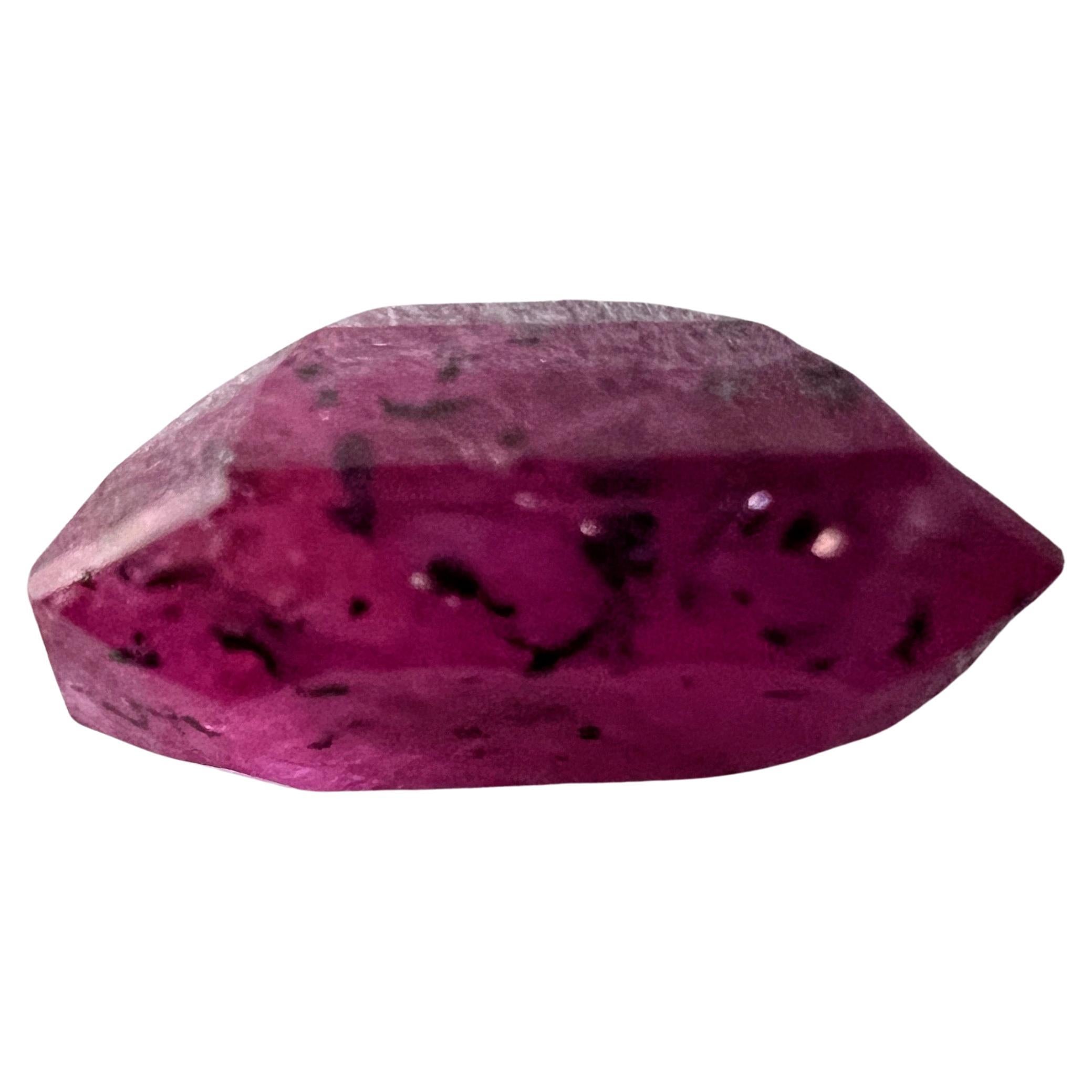 NO RESERVE 4.285ct NATURAL RUBY  Octagonal Cut Loose Gemstone For Sale 2