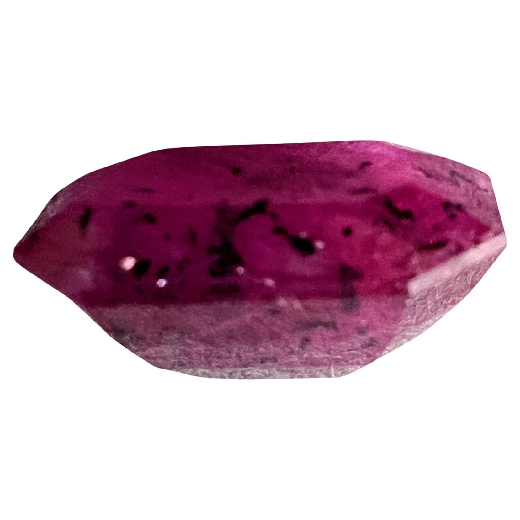 Octagon Cut NO RESERVE 4.285ct NATURAL RUBY  Octagonal Cut Loose Gemstone For Sale