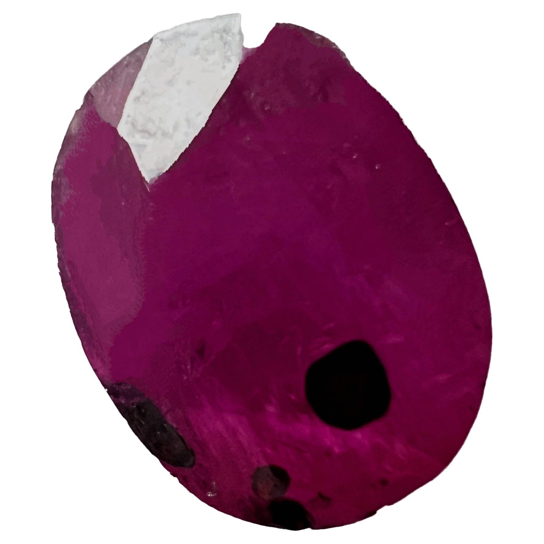 2.39Ct Natural Untreated Ruby Oval Loose Gemstone In New Condition For Sale In Sheridan, WY