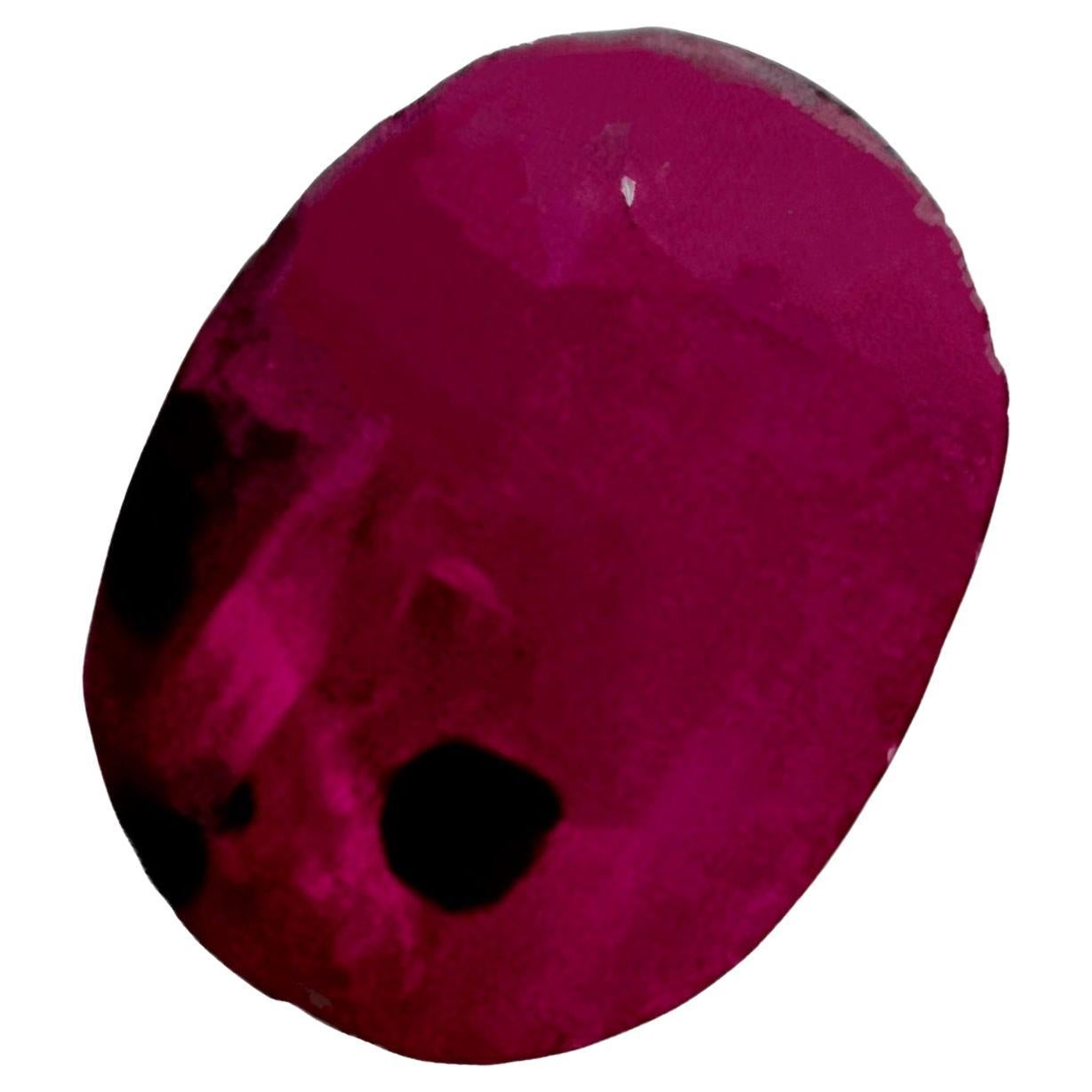 2.39Ct Natural Untreated Ruby Oval Loose Gemstone For Sale 2