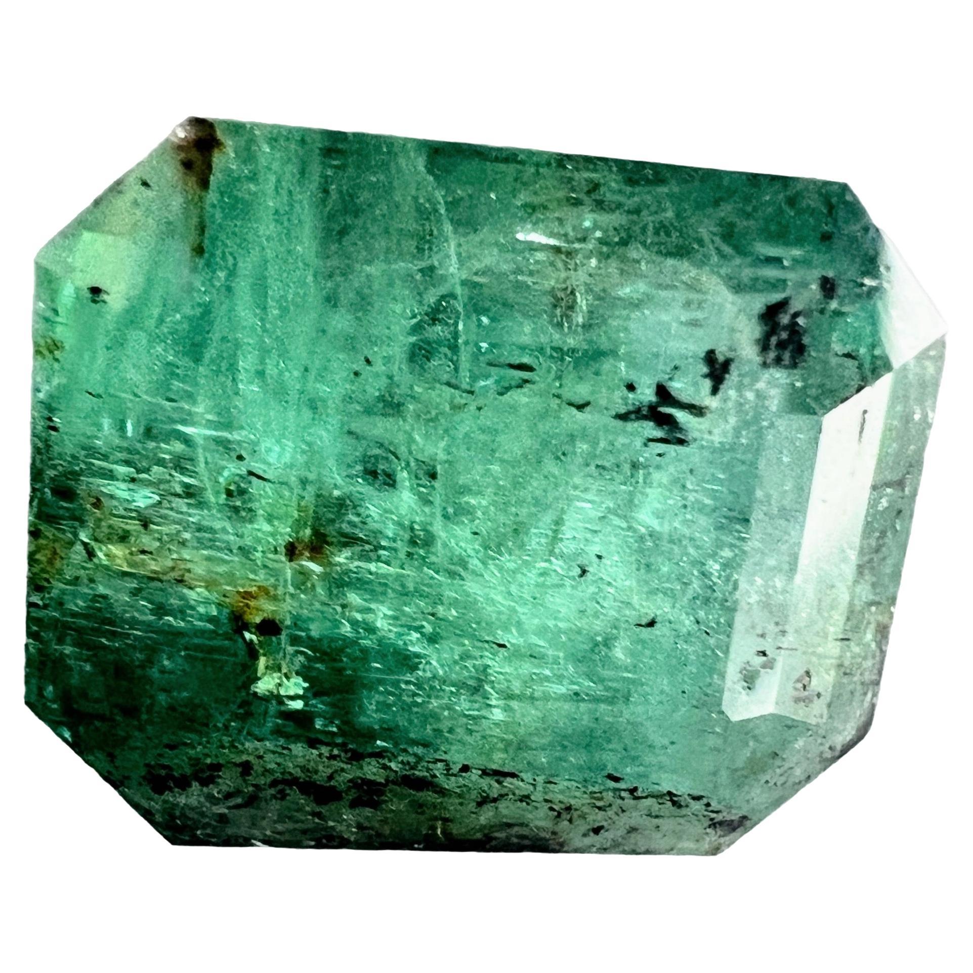 Women's or Men's 7.19ct  NON-OILED Untreated Natural EMERALD Gemstone For Sale
