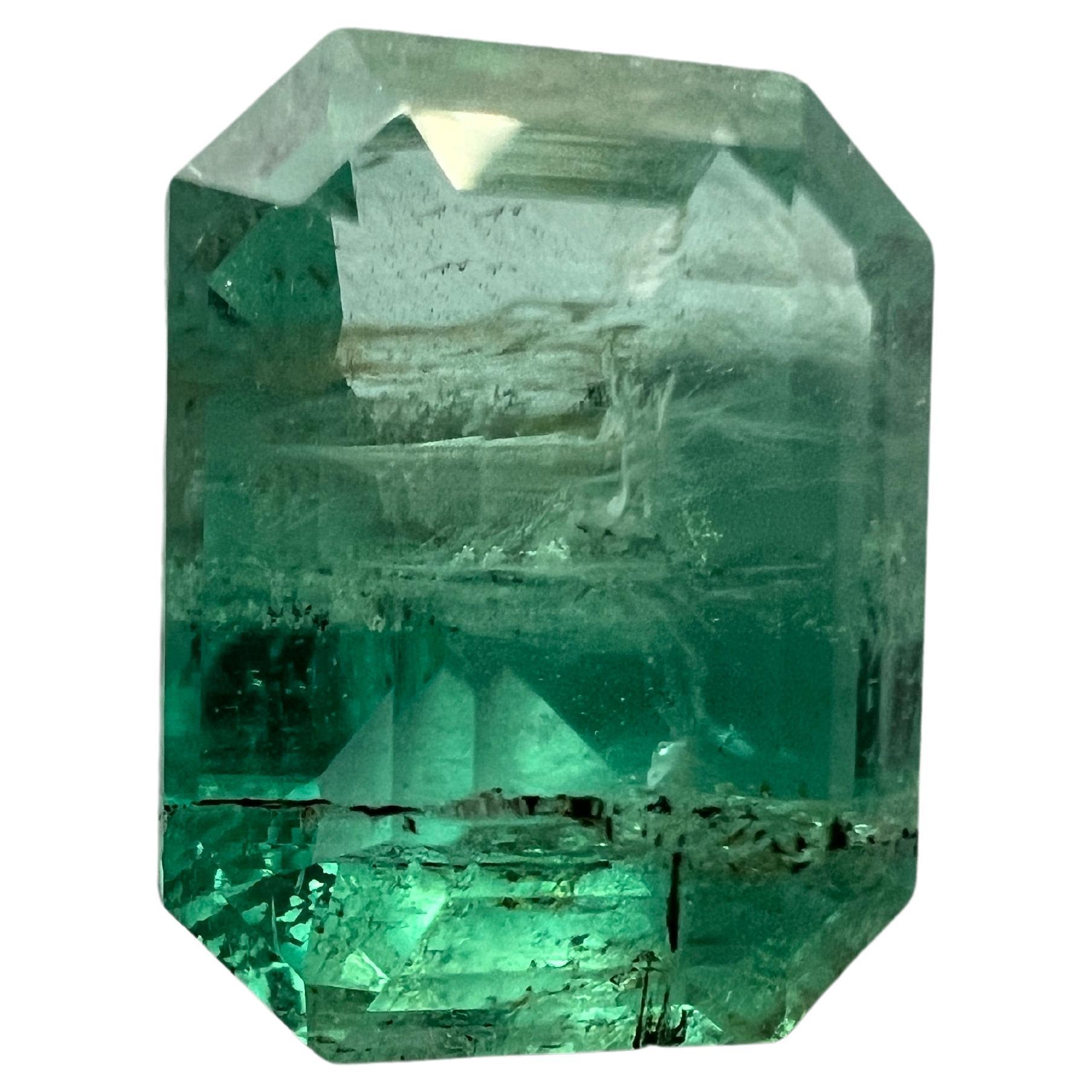 6.47Ct NON-OILED  Untreated Natural EMERALD Gemstone For Sale