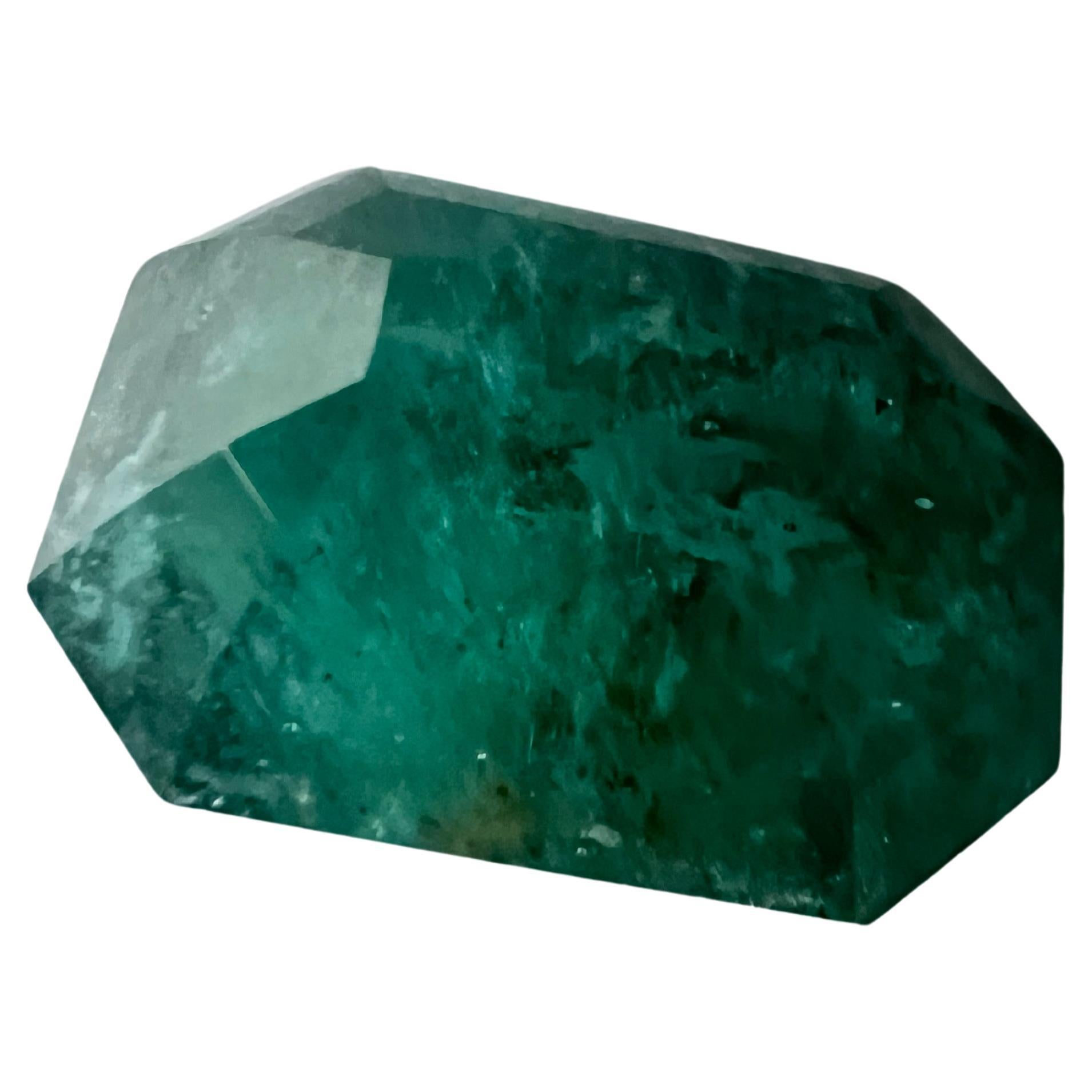 Our exquisite 11.2 carat Natural Non-Oil Emerald Cut Emerald Gemstone – a true embodiment of timeless beauty and sophistication. This stunning gemstone is carefully crafted to showcase the classic elegance of an emerald cut, allowing its natural