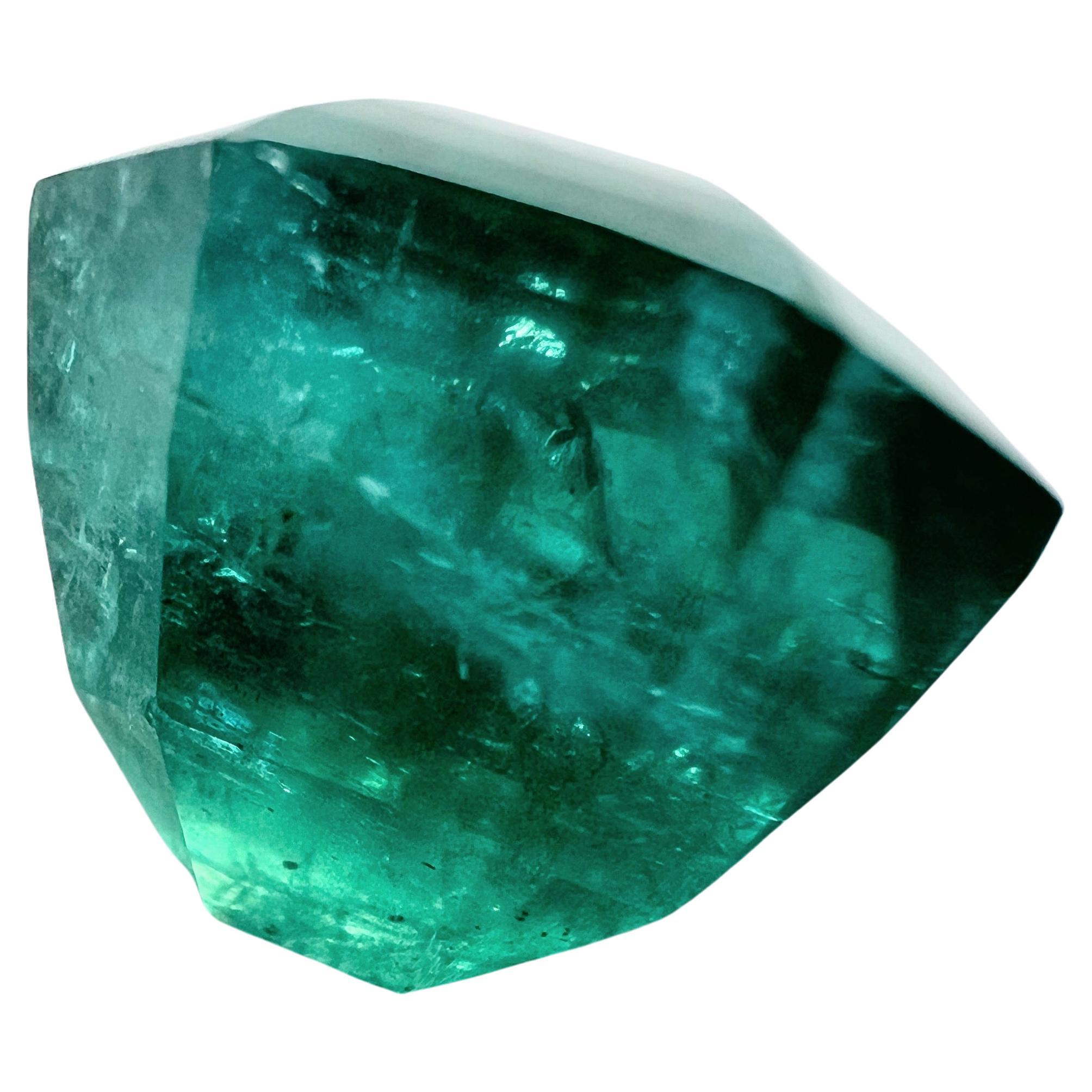 3.35ct Non-Oil Natural Emerald Gemstone In New Condition For Sale In Sheridan, WY