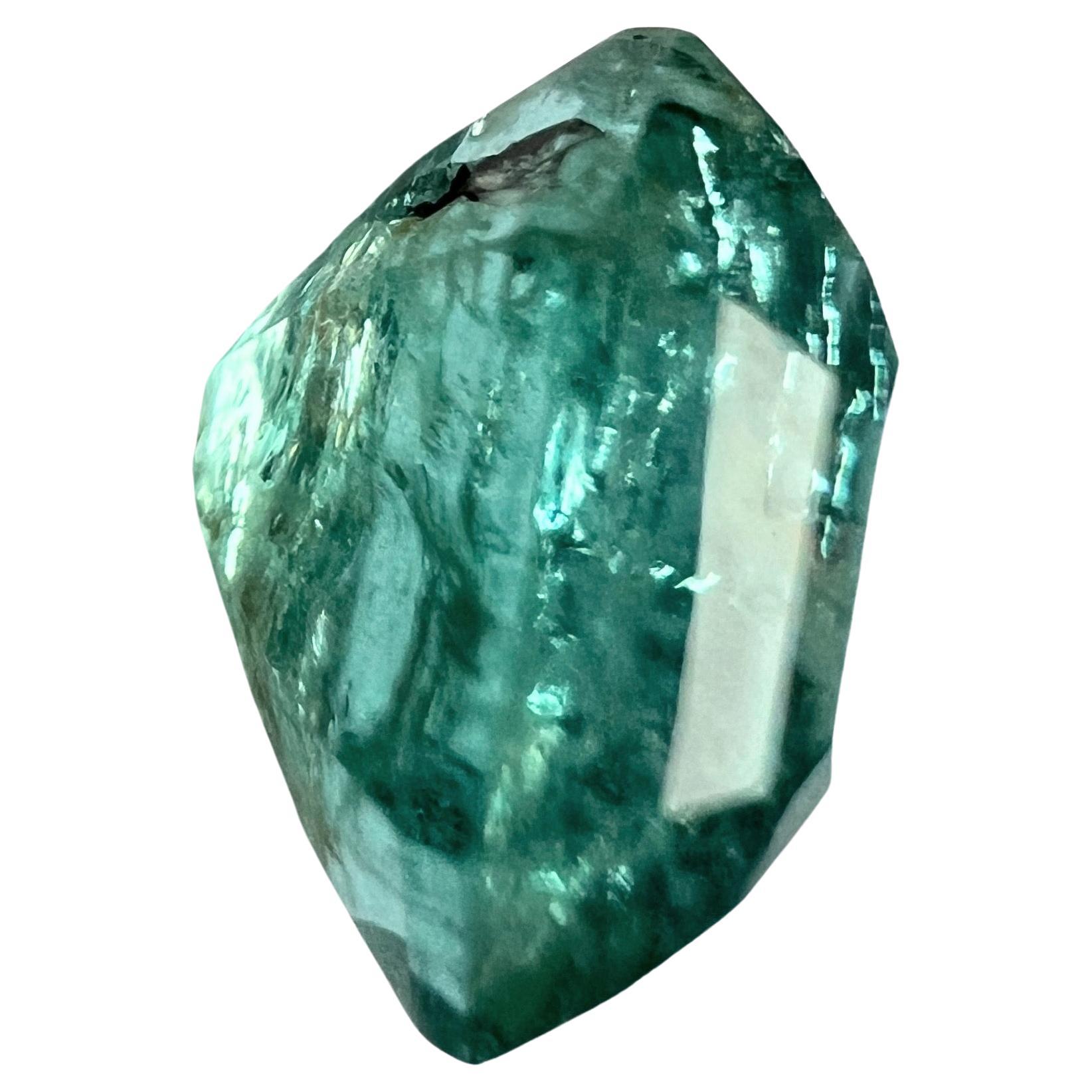 Artisan 3.35ct NON-OILED Natural EMERALD Gemstone NO RESERVE For Sale