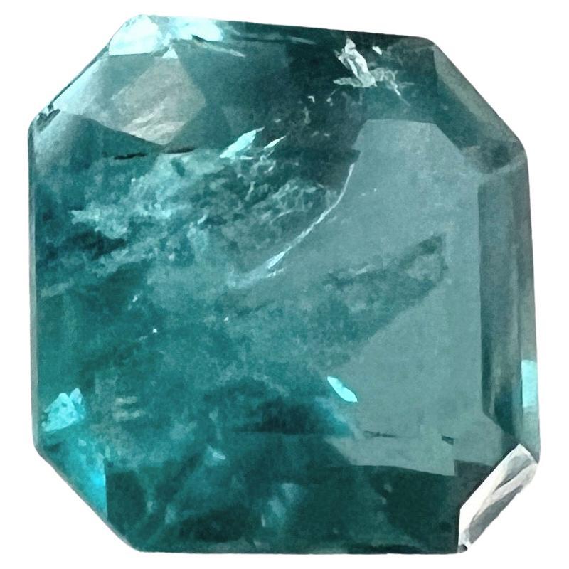 NO RESERVE 3.05ct NON-OILED Natural Blue Green EMERALD Gemstone For Sale