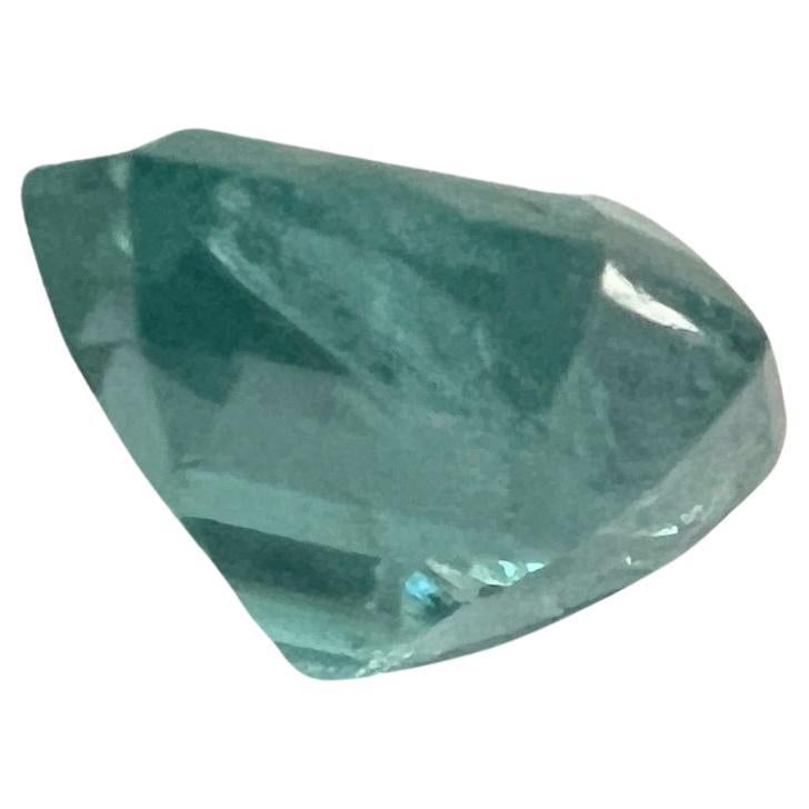 NO RESERVE 3.05ct NON-OILED Natural Blue Green EMERALD Gemstone For Sale 1