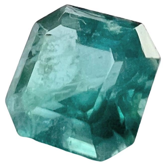Women's or Men's NO RESERVE 3.05ct NON-OILED Natural Blue Green EMERALD Gemstone For Sale