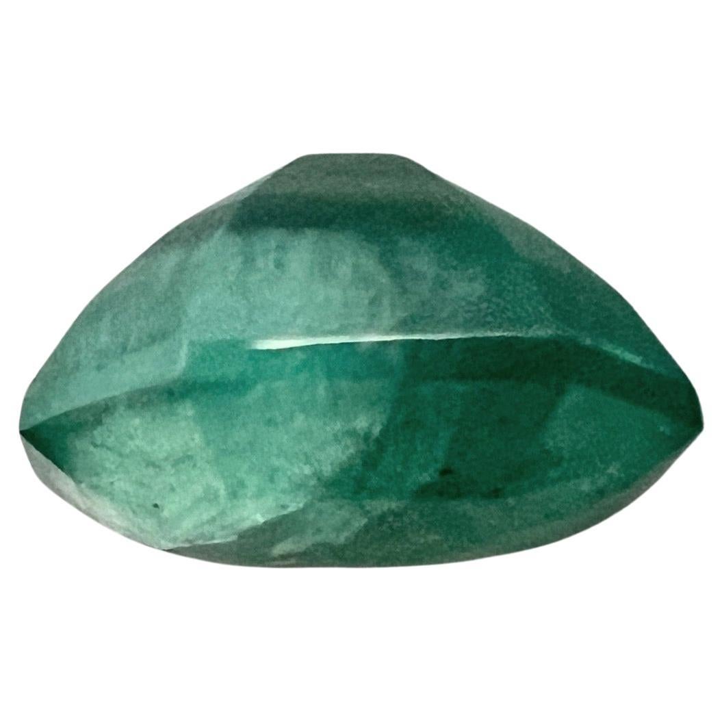 Artisan NO RESERVE 1.45ct Emerald Cut NON-OILED EMERALD Gemstone  For Sale