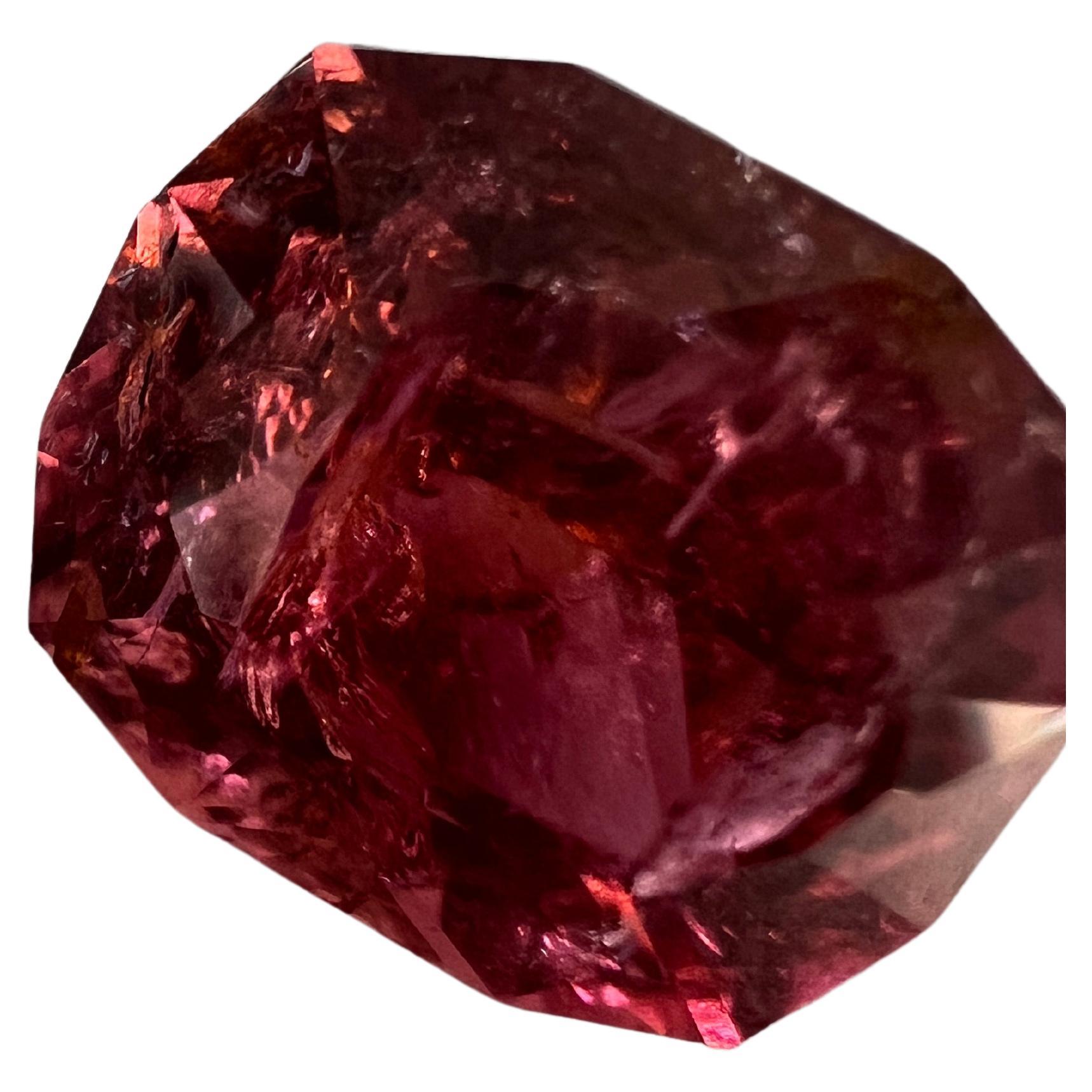 7.5ct Deep Pink Cushion Rubellite Gemstone  For Sale 2