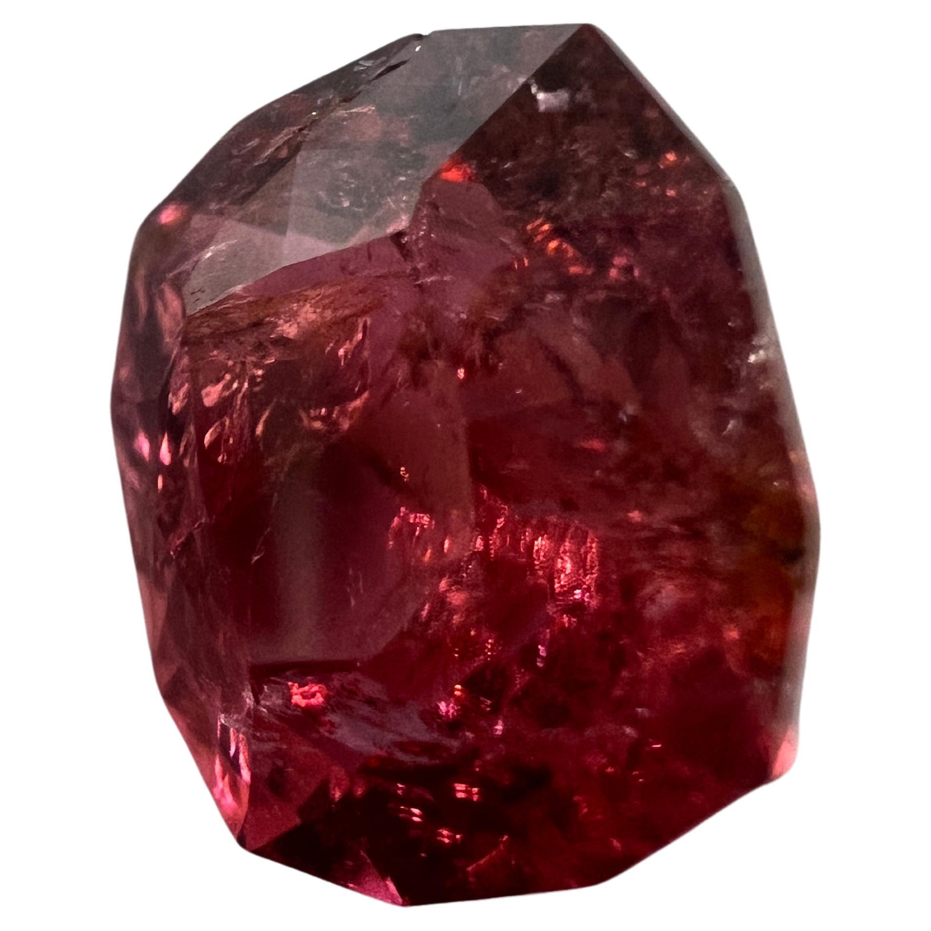 7.5ct Deep Pink Cushion Rubellite Gemstone  In New Condition For Sale In Sheridan, WY