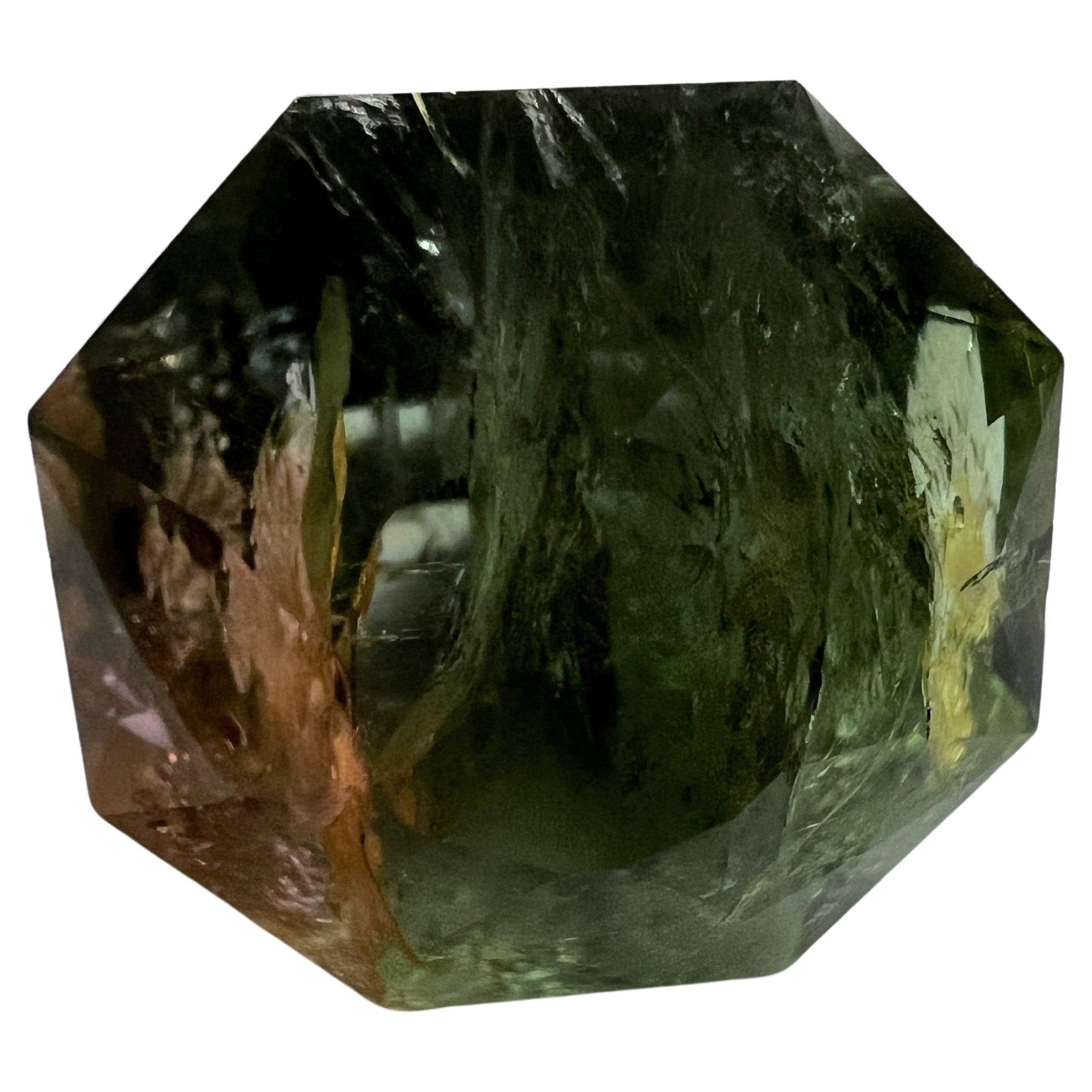 12.5ct Octagonal Rubellite Tourmaline Gemstone  For Sale 1