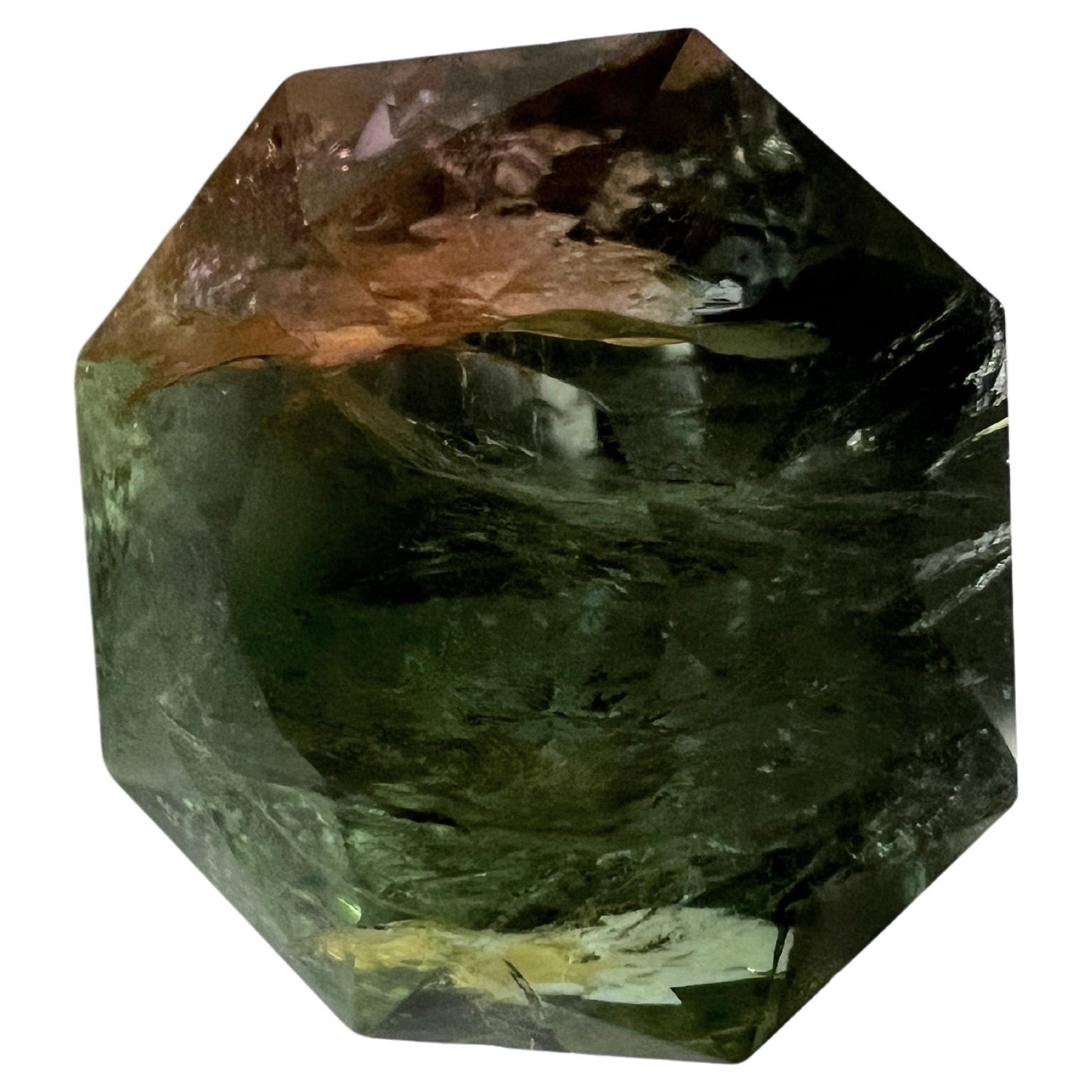 Octagon Cut 12.5ct Octagonal Rubellite Tourmaline Gemstone  For Sale