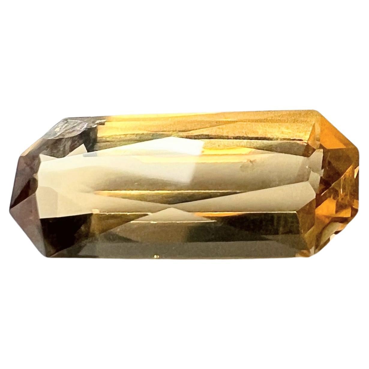 6.39ct Baguette Cut Natural UNHEATED Citrine Gemstone For Sale 1