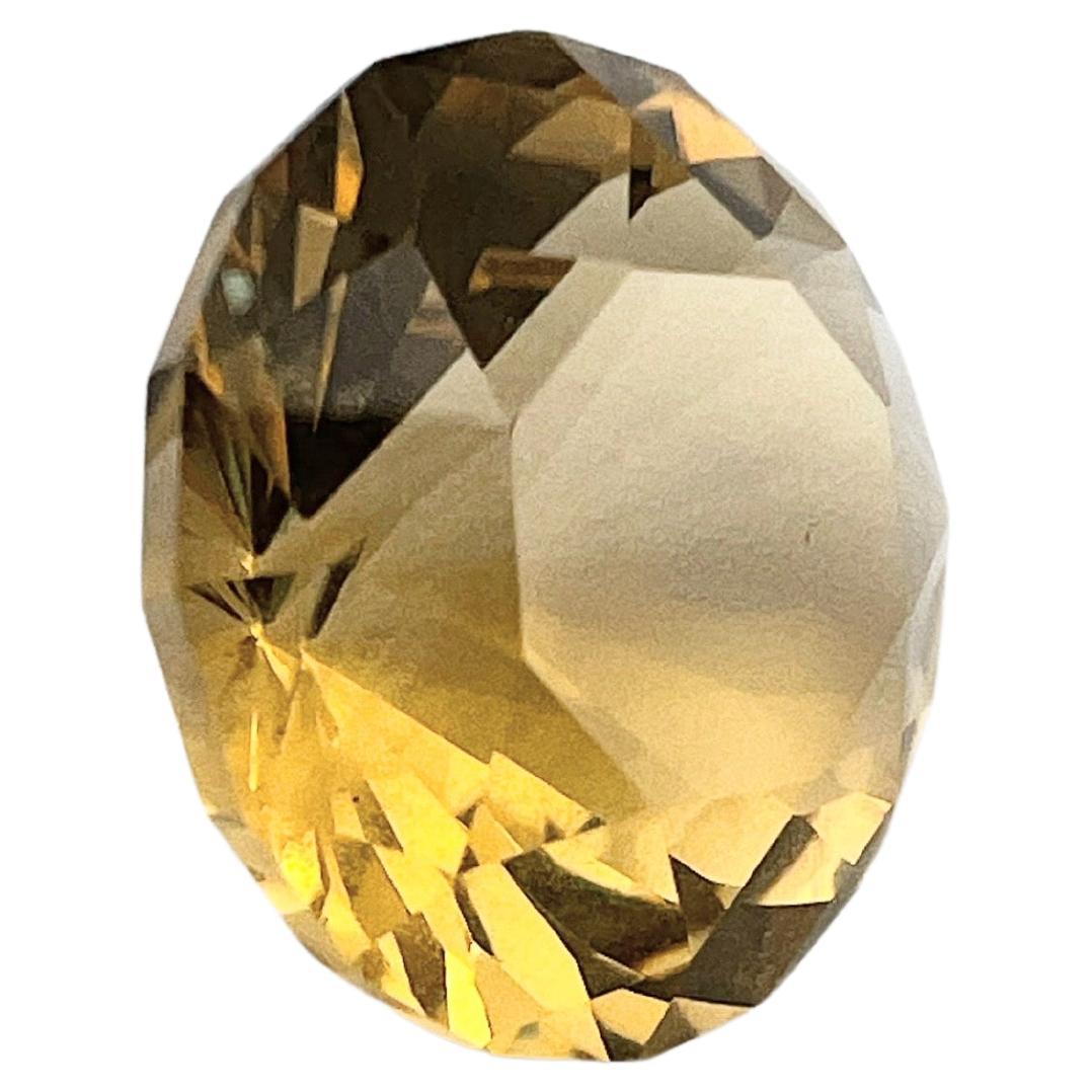 3.85ct  Gema Citrino Natural SIN CALENTAR talla brillante en venta 1