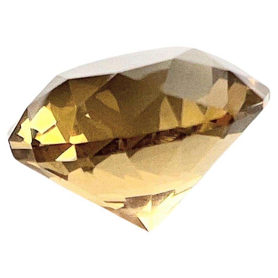 Artisan 3.85ct  Brilliant Cut Natural UNHEATED Citrine Gemstone  For Sale