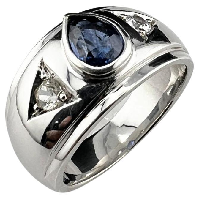 This captivating Blue Sapphire ring combines natural beauty with expert craftsmanship. The pear-cut gemstones exhibit vibrant color and sparkle, making it a unique and eye-catching piece.

Product Description:
Gemstone: Natural Blue Sapphire
Weight:
