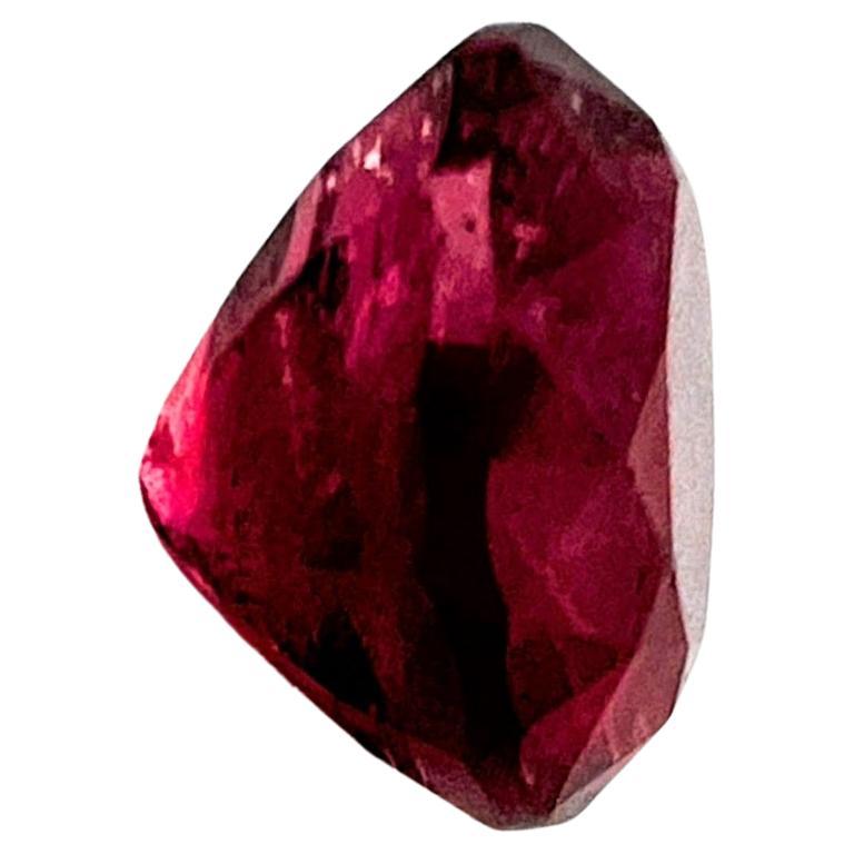 Taglio rotondo Gemma tonda di tormalina rubellite 4,50ct in vendita