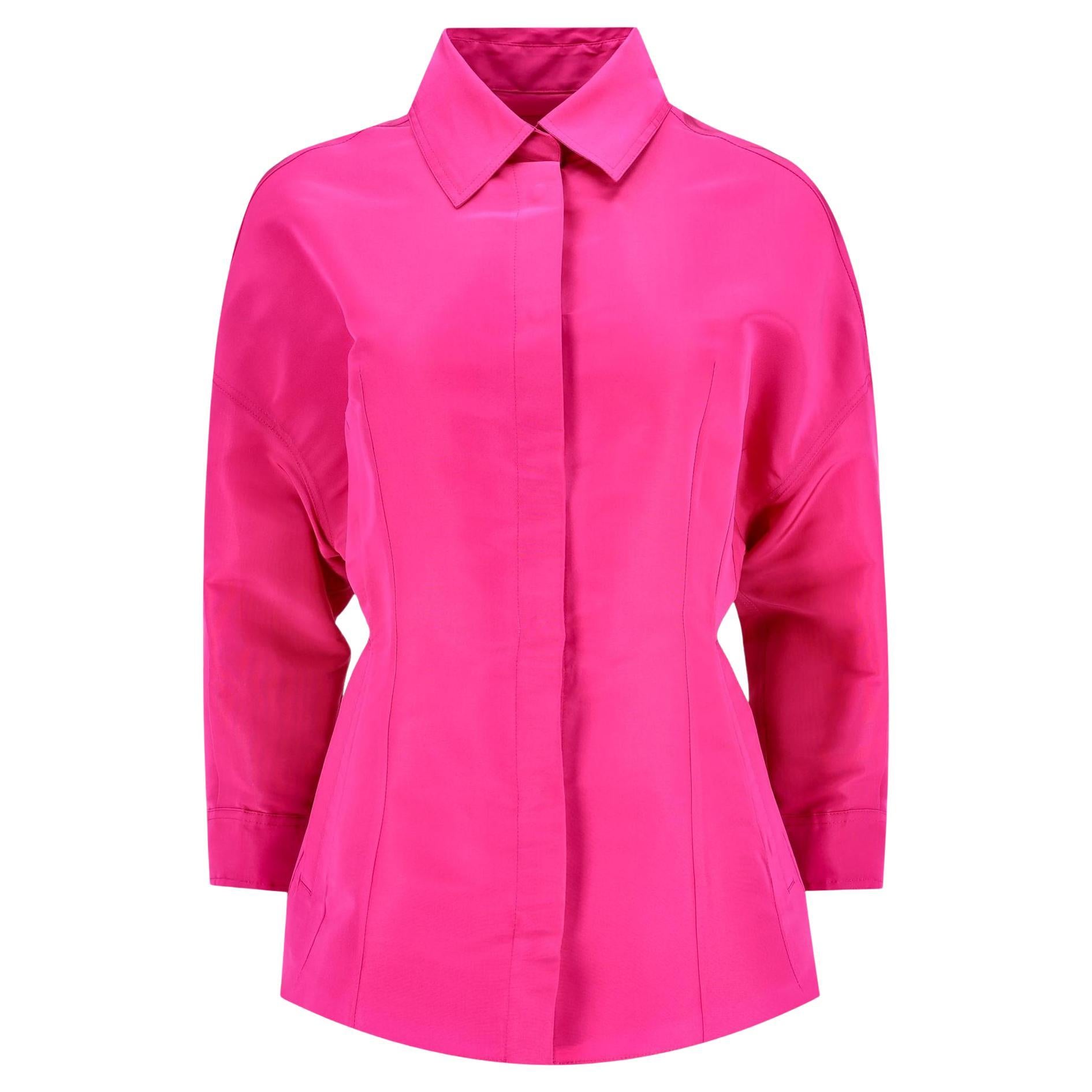 Camicia/Coates in Faille di seta di Valentino