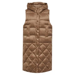 Max Mara Quilted Down Vest Coat