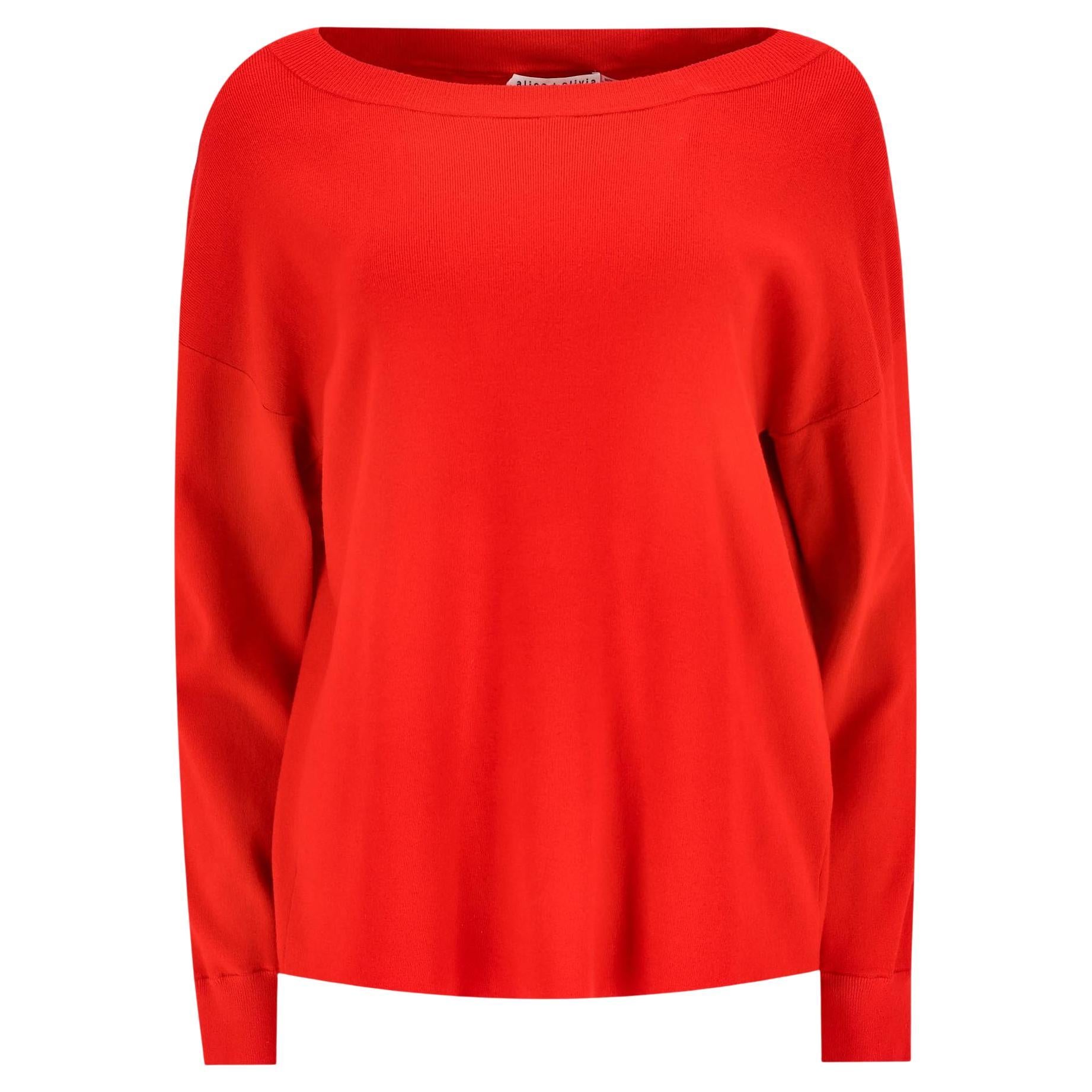 Alice + Olivia Strickpullover mit Knopfleiste im Angebot