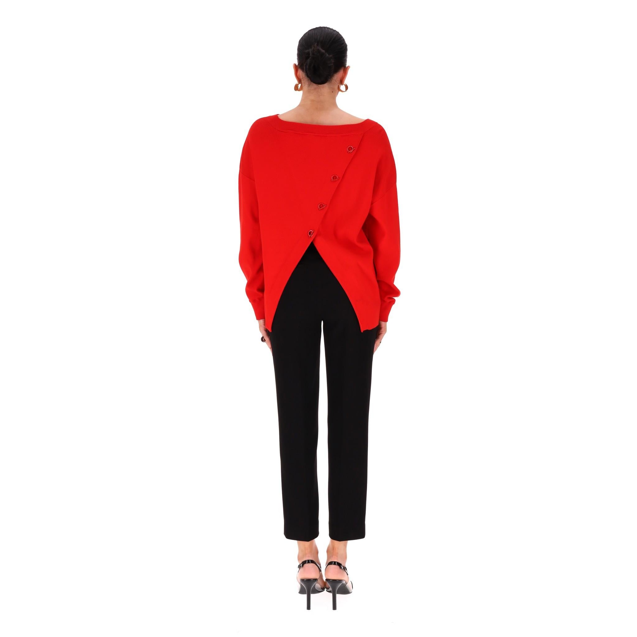 Alice + Olivia Strickpullover mit Knopfleiste im Zustand „Hervorragend“ im Angebot in London, GB