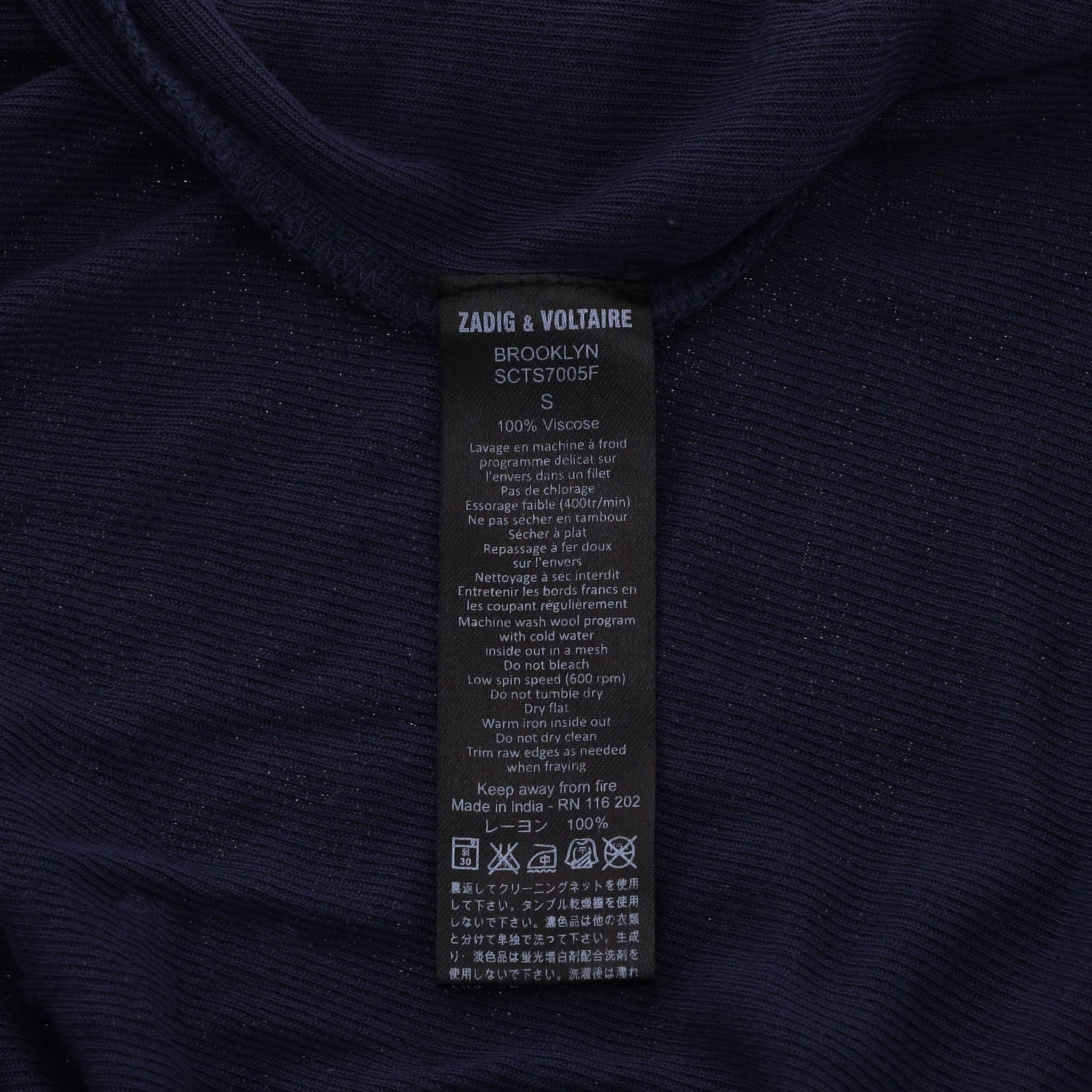 Zadig & Voltaire - Top à motif de loup en cristal en vente 2