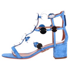 Aquazzura Indian Moon Suede Sandals