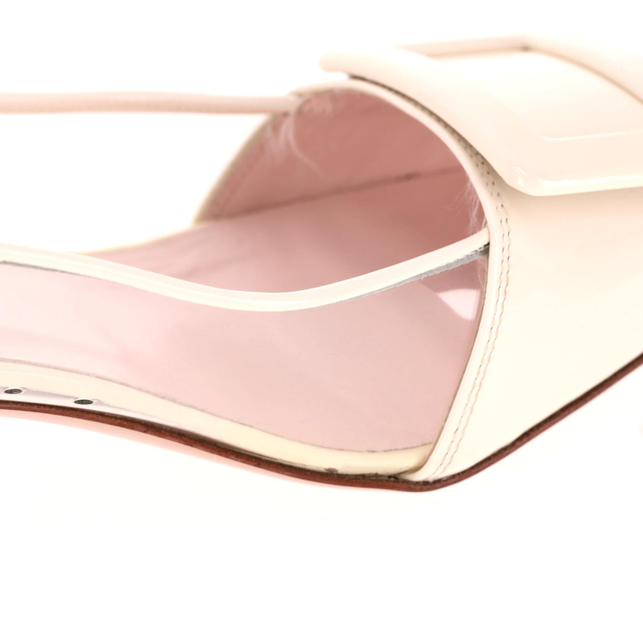 Roger Vivier Belle Vivier Bombas de charol con inserciones de PVC 3