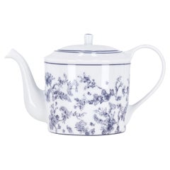 Dior Toile de Jouy Limoges Porcelain Teapot