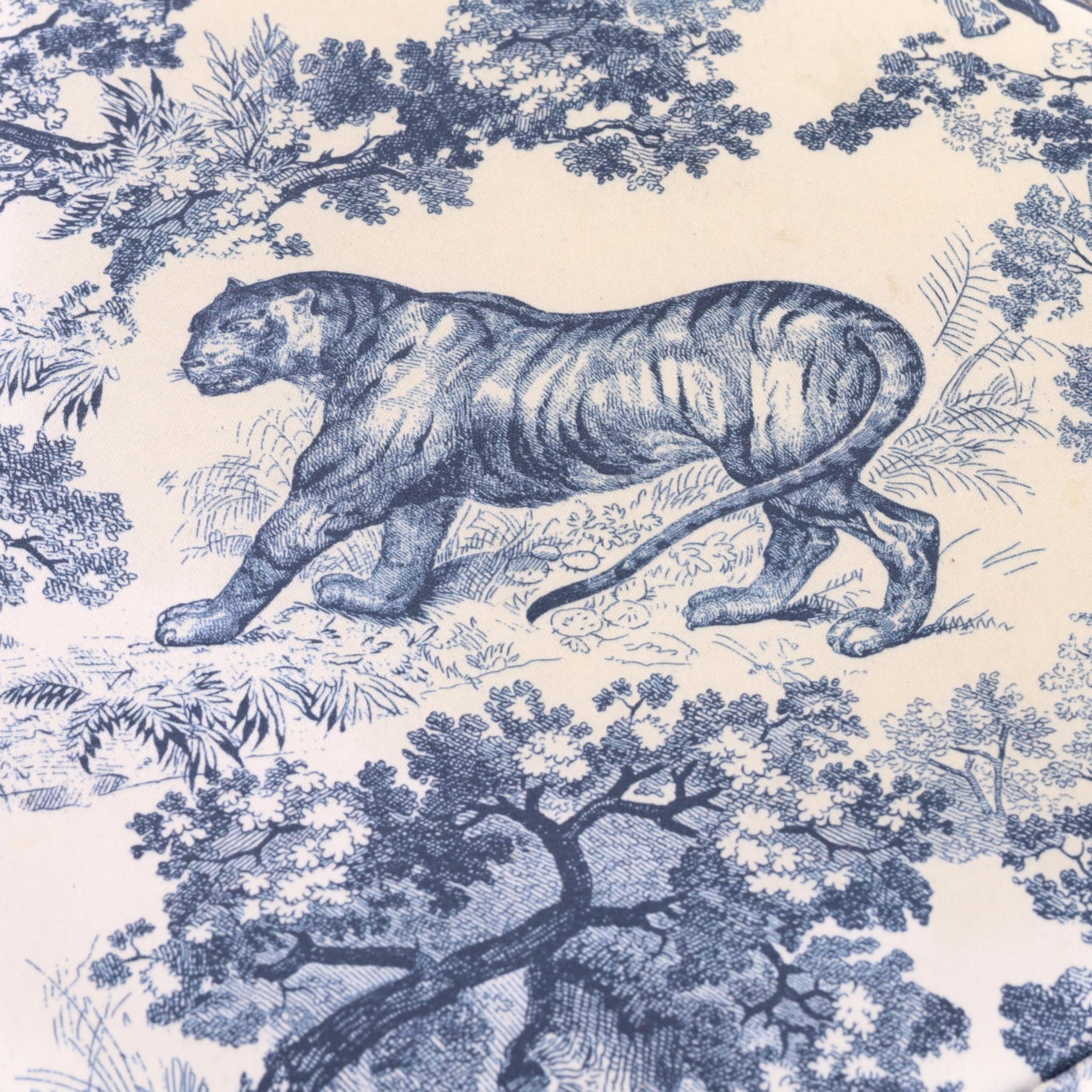 Women's Dior Toile de Jouy Beechwood Stool For Sale