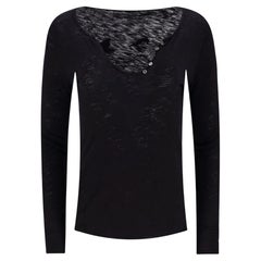 Top de algodón desgastado con motivo de calavera Zadig & Voltaire
