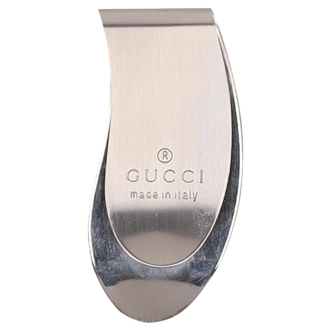 Pince à billets en acier inoxydable Gucci Vintage By en vente