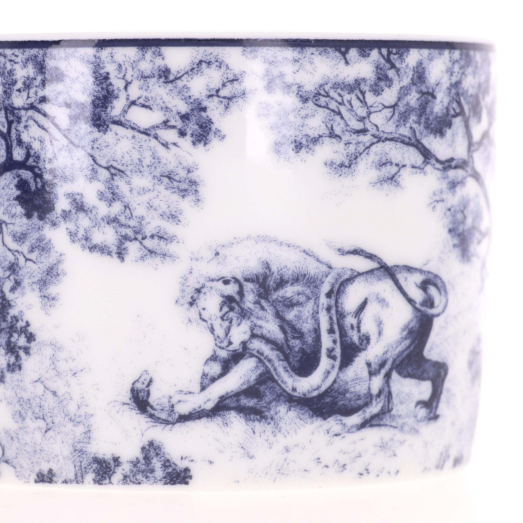 Dior Toile de Jouy Limoges Porcelaine - Service à thé et soucoupe quatre pièces en vente 1
