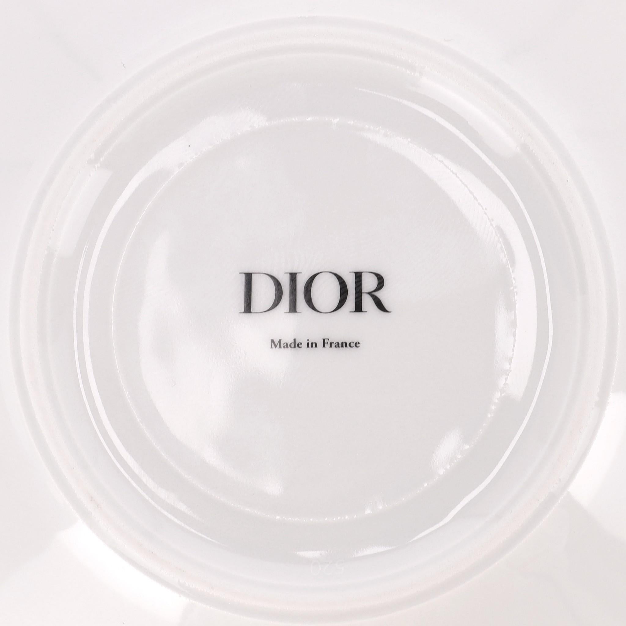 Dior Toile de Jouy Limoges Tasse à thé soucoupe en porcelaine Unisexe en vente
