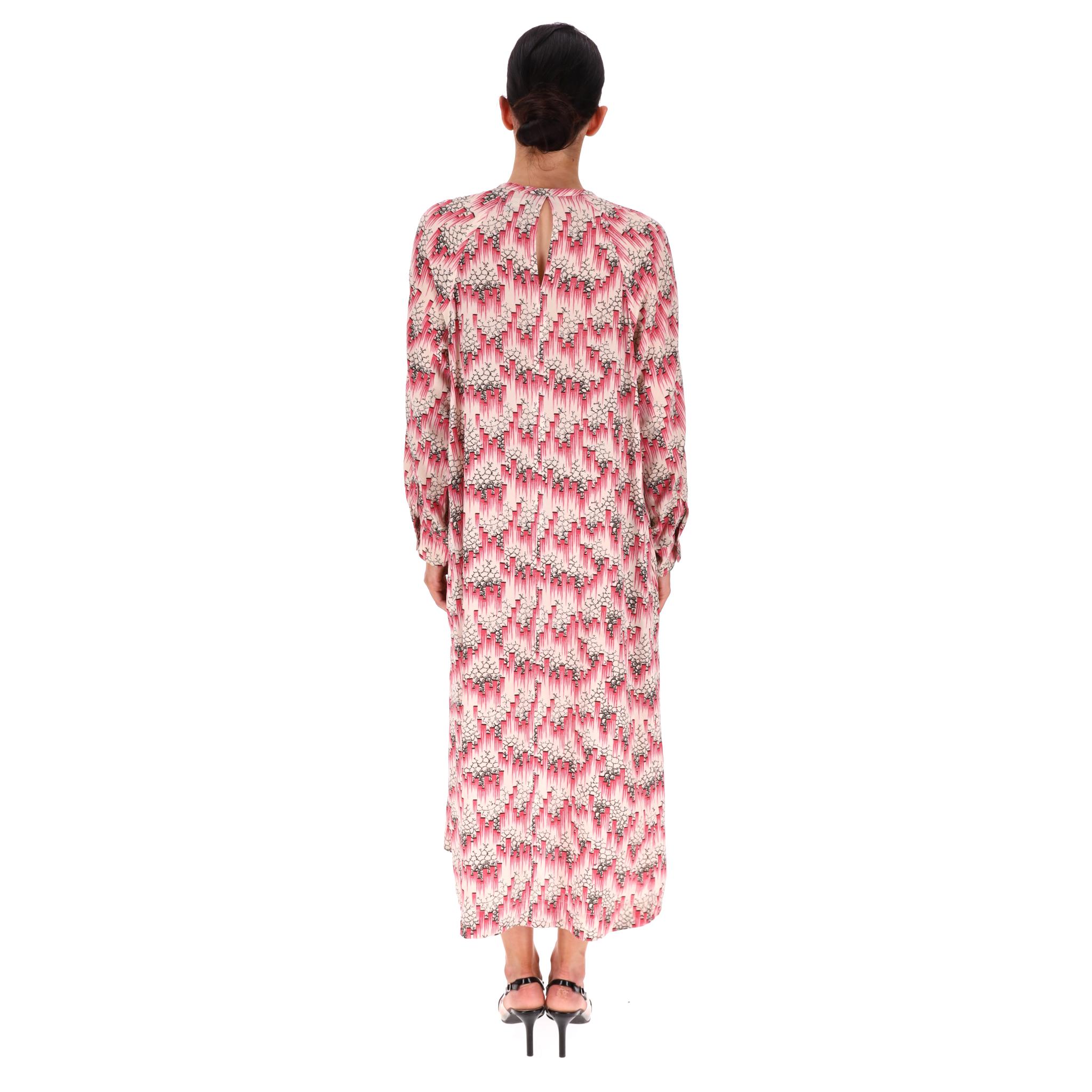 Isabel Marant - Robe midi en soie imprimée Excellent état - En vente à London, GB