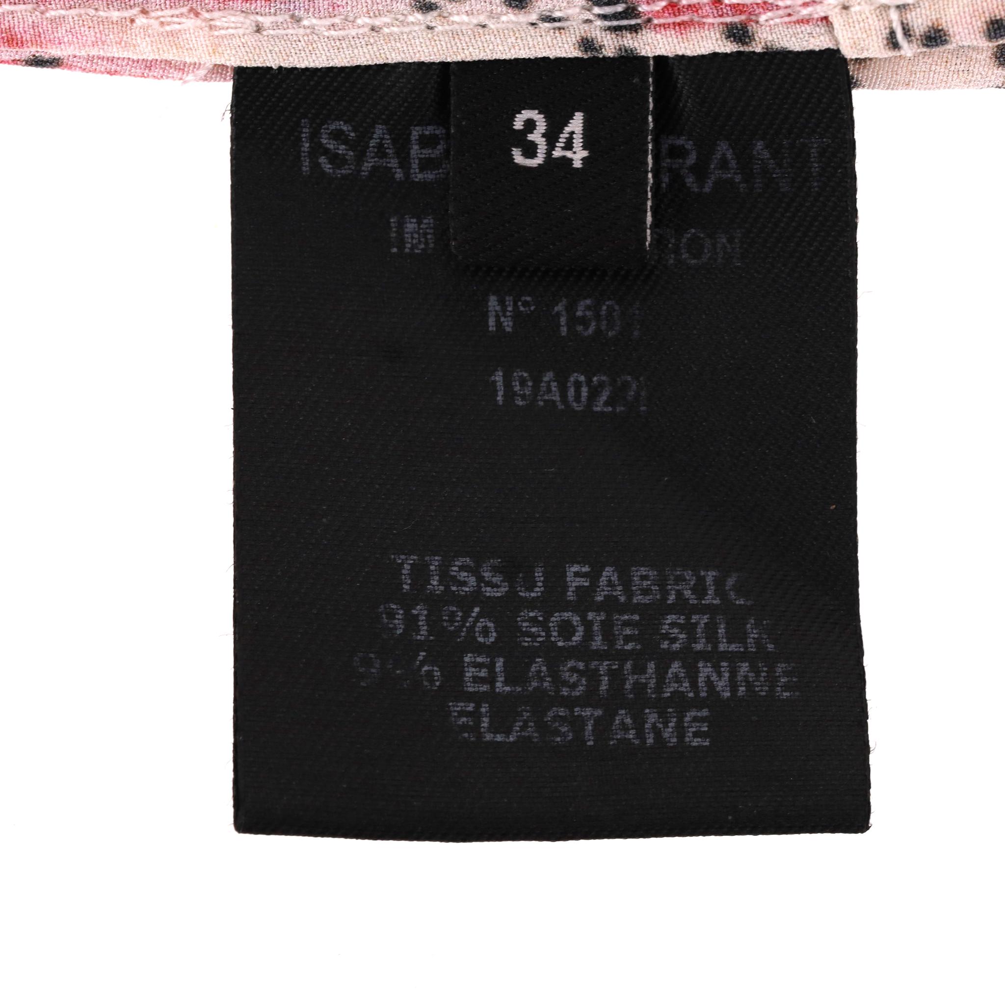 Isabel Marant - Robe midi en soie imprimée en vente 1
