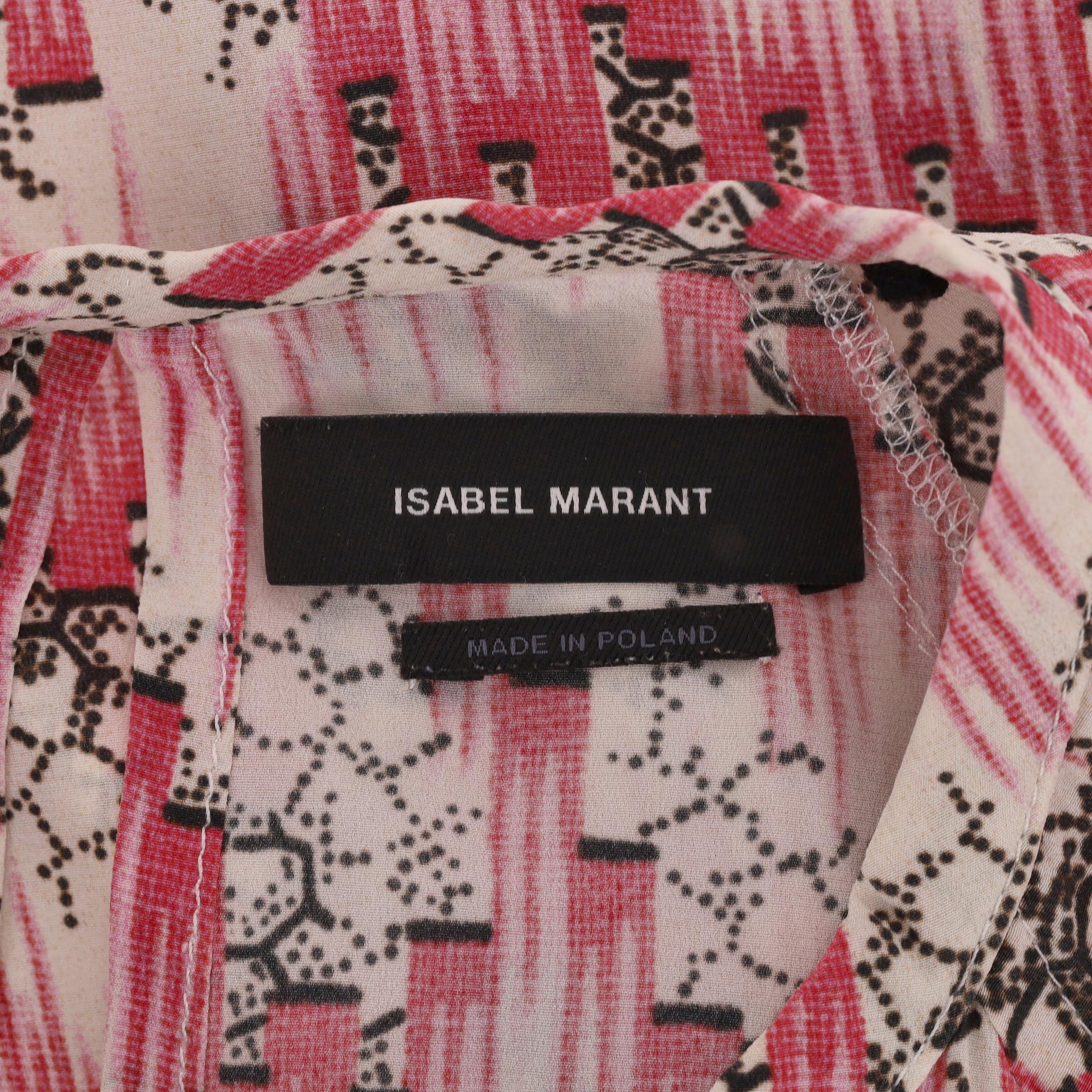 Isabel Marant - Robe midi en soie imprimée Pour femmes en vente