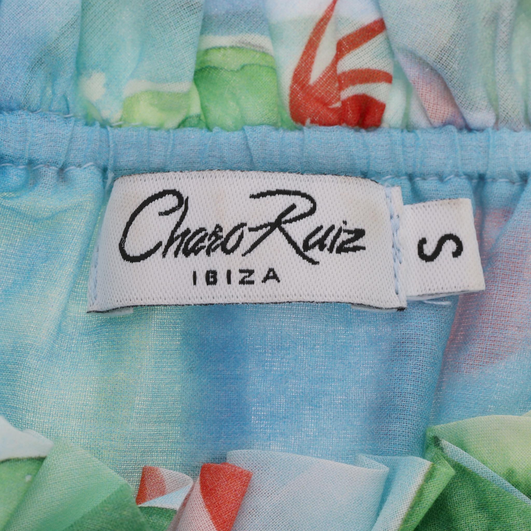 Charo Ruiz - Mini robe en coton à fleurs froncées Pour femmes en vente