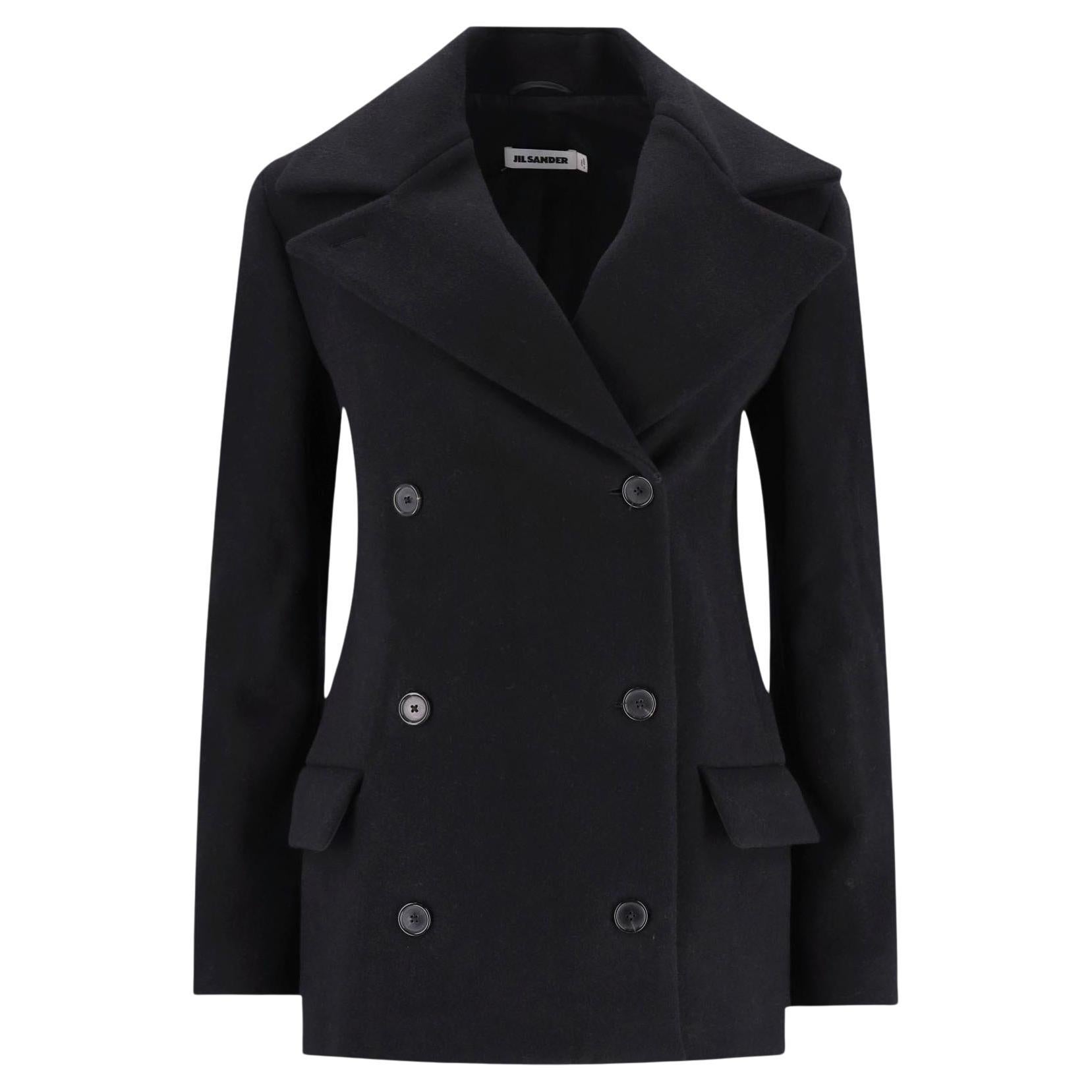 Jil Sander Manteau en laine à double boutonnage