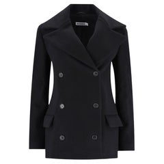 Jil Sander Manteau en laine à double boutonnage