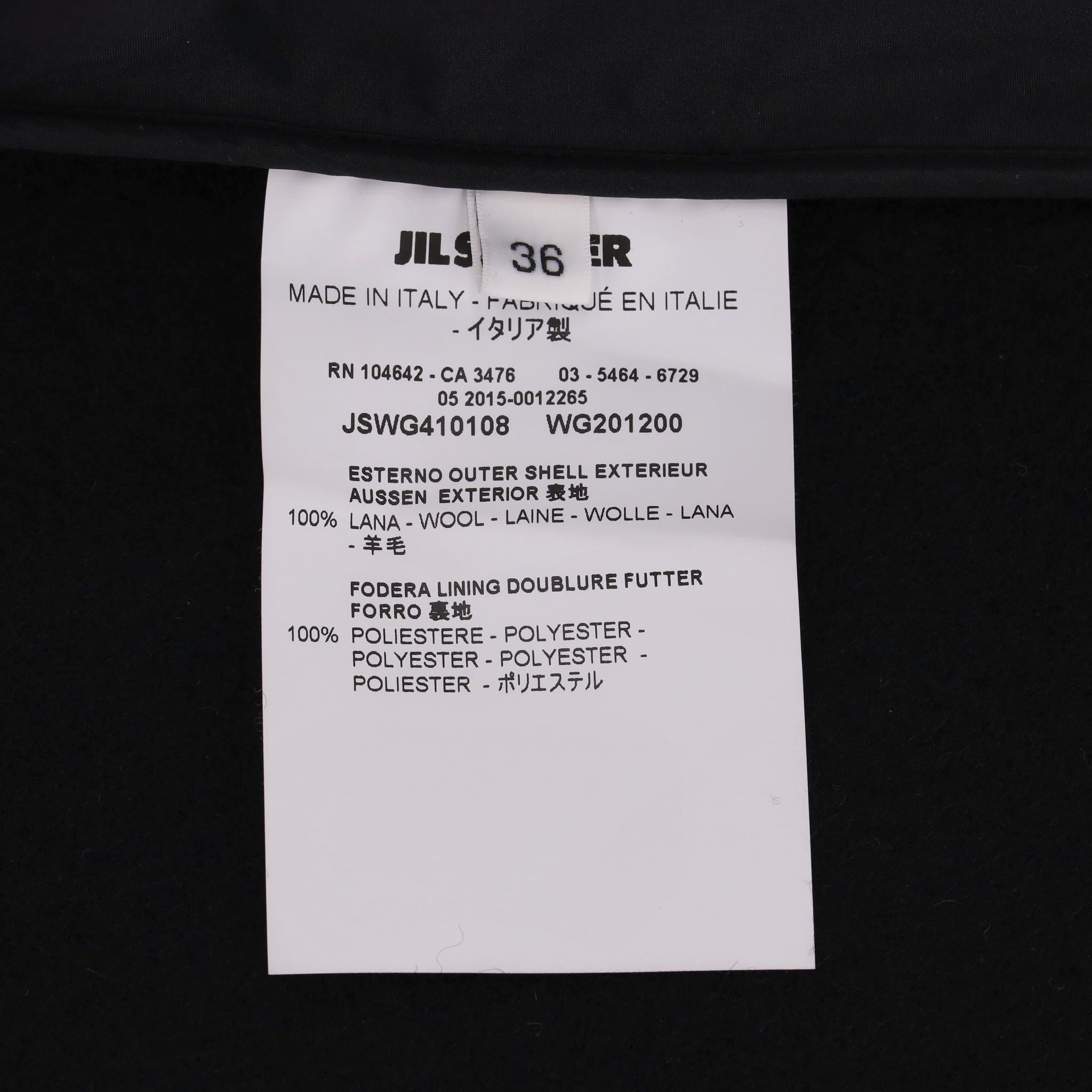 Jil Sander Abrigo de lana con doble botonadura en venta 2