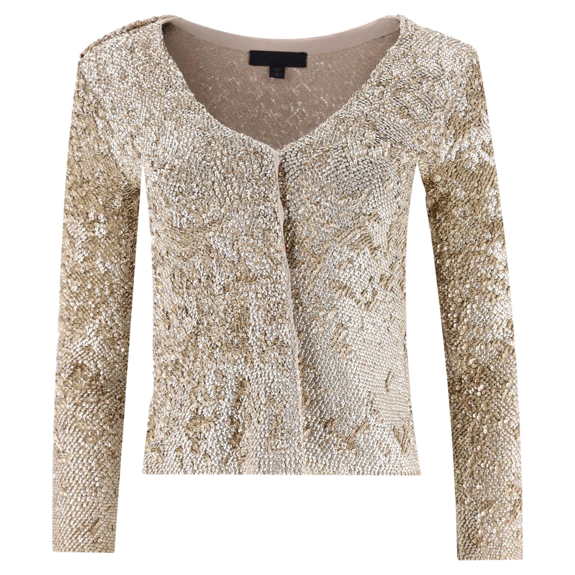 Burberry - Cardigan en coton orné de paillettes en vente