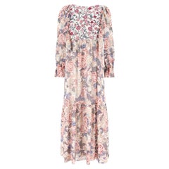 See By Chloe - Robe longue en soie et georgette à fleurs